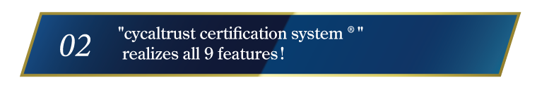 cycaltrust certification system realise all 9 features